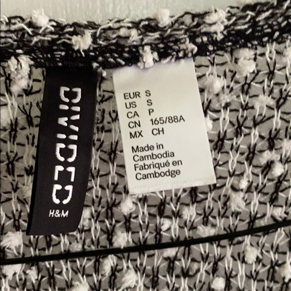 Long black and white light cardigan - Picture 5 of 5